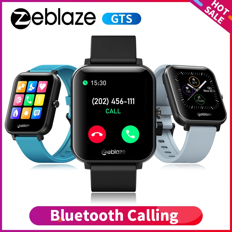 Zeblaze GTS llamada Bluetooth Smartwatch IP67 impermeable 1,54 pulgadas IPS Color pantalla táctil con frecuencia cardíaca Monitor reloj inteligente