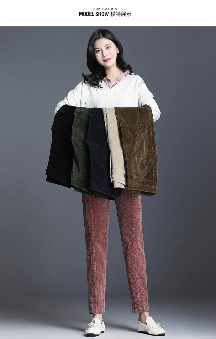 Суженные модные брюки женские осенние и зимние Новые Длинные свободные штаны с высокой талией тонкие дамские шаровары