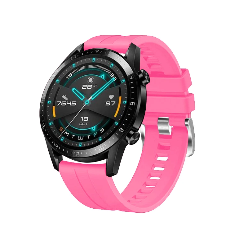 Для huawei watch gt 2 Силиконовый ремешок для часов спортивный сменный ремешок для часов huawei gt2 42 мм 46 мм браслет