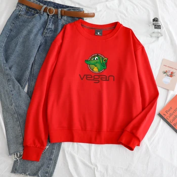 

Fashion Unisex Hoodies Men Autumn Long Sleeve Casual Cotton Vegan Crocodiles Avocado Loose Harajuku O-neck Sweatshirt Tops