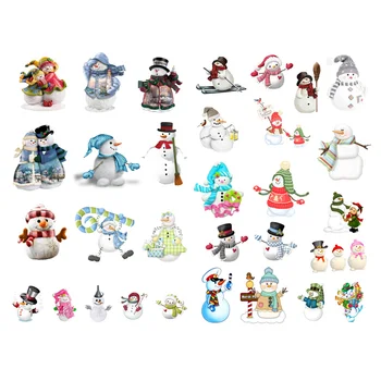 

1 PCS Cute Winter Snowman Xmas Decoration Scrapbook Bullet Journal Stationery Stickers Cute Aesthetic School Office Supplies vv