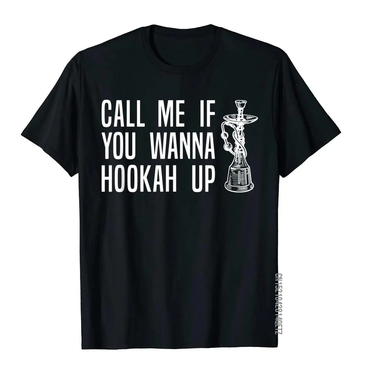 Funny Hookah T-Shirt Shisha Smoking Pipe Pun Tee Apparel__B13016black