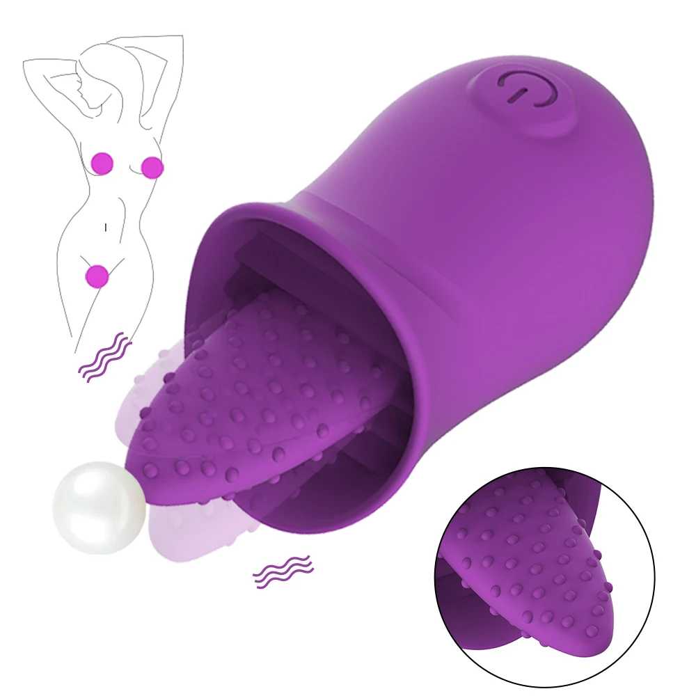 G Spot Lick Tongue Clitoral Stimulation Vibrator Pussy Massage Female Masturbator Waterproof Nipple sucker Sex Toys for Women (4)