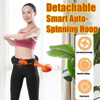 

Automatic Rotation Smart Fitness Equipment Circle Adjustable Size Hula Ring Activity Tracking Exercise Ring Weight Loss Circle