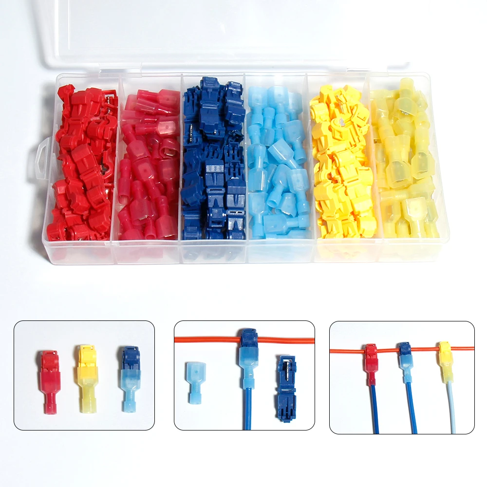 

T electric Wire connection Crimping terminal quick lead Avoid peel convenient clamp Cable Joint holder Clip connector