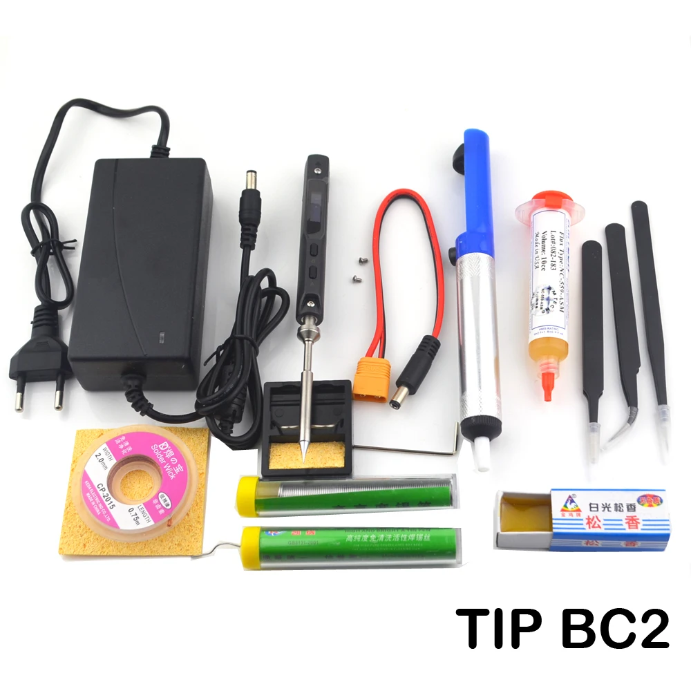 TS100 Mini Portable Smart Programmable Electric Soldering Iron Digital LCD Display Original Replacement Tip High Frequency+GIFT hot stapler plastic Welding Equipment