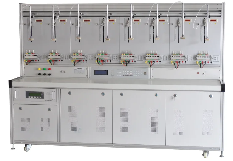 Three Phase Energy Meter Test In Groups Multimeter Test Bench