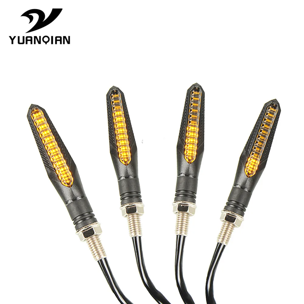 

Motor Turn Signals LED Light E24 Flowing Water Blinker Flashing Indicator Bendable Tail Stop Signal for HONDA CBR600RR 2007-2016