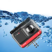 Para insta360 um r caso de mergulho à prova dwaterproof água habitação 360 versão panorâmica câmera escudo protetor acessórios