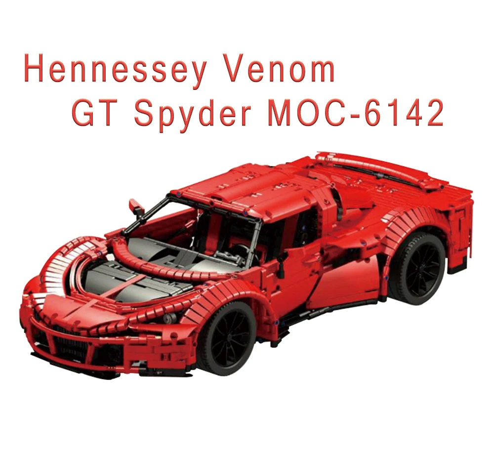 BuildMoc A build for MOC Hennessey Venom GT Spyder Ferrarii 458 строительные блоки, набор игрушек DIY, развивающий подарок для детей на день рождения