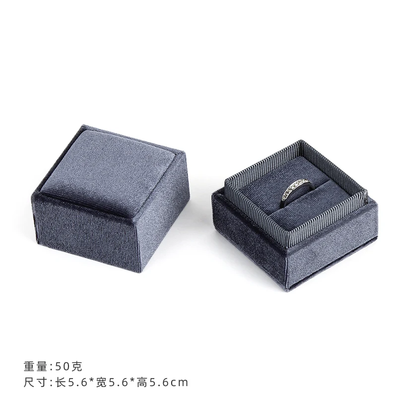 5.6x5.6x5.6cm ring Изысканная винтажная бархатная подвеска ручной работы, коробки для ожерелья, Подарочная коробка, розовая лента, коробки для хранения колец, упаковка ювелирных изделий высокого качества - Цвет: 5.6x5.6x5.6cm ring