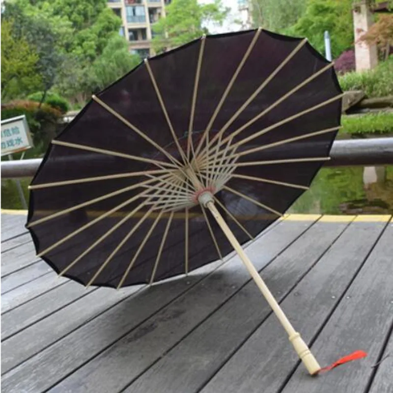 Solid Colored Umbrella Dance Umbrella Oil Paper Silk Cloth Paraguas Parasol Golden Chinese Paraplu folding umbrella,automatic umbrella,sun umbrella