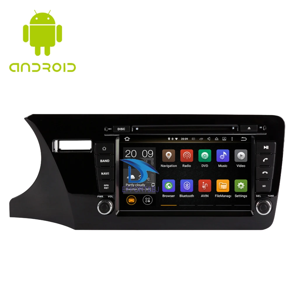 Clearance Android 9.0 Octa Core Car Radio Stereo For Honda City Left Hand Driving 2014-2019 WIFI DVD Multimedia Player Car GPS Navigation 0