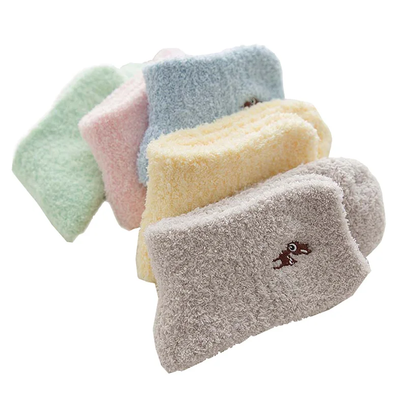 

10 Pairs 2019 Winter Ladies Womens Thicken Keep Warm Solid Fluffy Socks for Women Female Woman Thermal korean Sokken Pink Blue