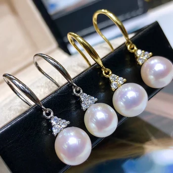 

Beautiful Earrings Mounts Findings, Earrings Settings Jewelry Drop Earrings Accessories for Pearls, Jade, Corals Beads Stones