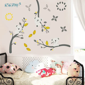 

Cartoon Koala Wall Sticker Room DIY Decor Waterproof Removable Home Decoration Boy Girl Bedroom Nursery Bathroom Baby Vinyl