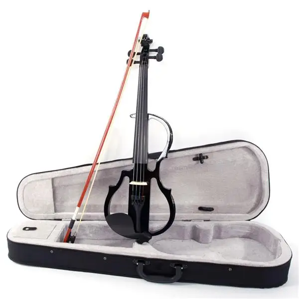 

4/4 Electric Silent Violin Case Bow Rosin Headphone Connecting Line V-013 solid wood violin Musical instrument adult
