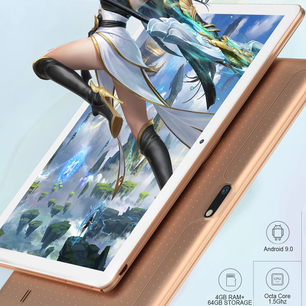 10.1 Inch Android 9.0 Tablet PC - Octa Core, Google Play, Bluetooth, WiFi, 3G Phone Call, 4GB RAM, 64GB ROM Description Image.This Product Can Be Found With The Tag Names Computer Office, Tablet pc, Tablets