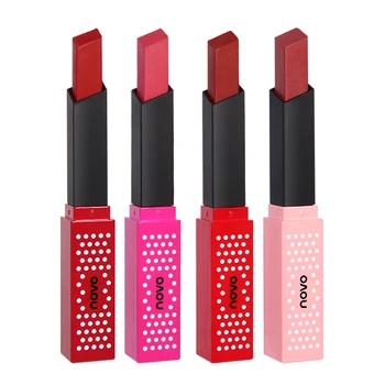 

Hot Sales Waterproof Nude Matte Velvet Glossy Lip Gloss Lipstick Lip Balm Sexy Red Lip Tint 4 Colors Women Fashion Makeup Gift