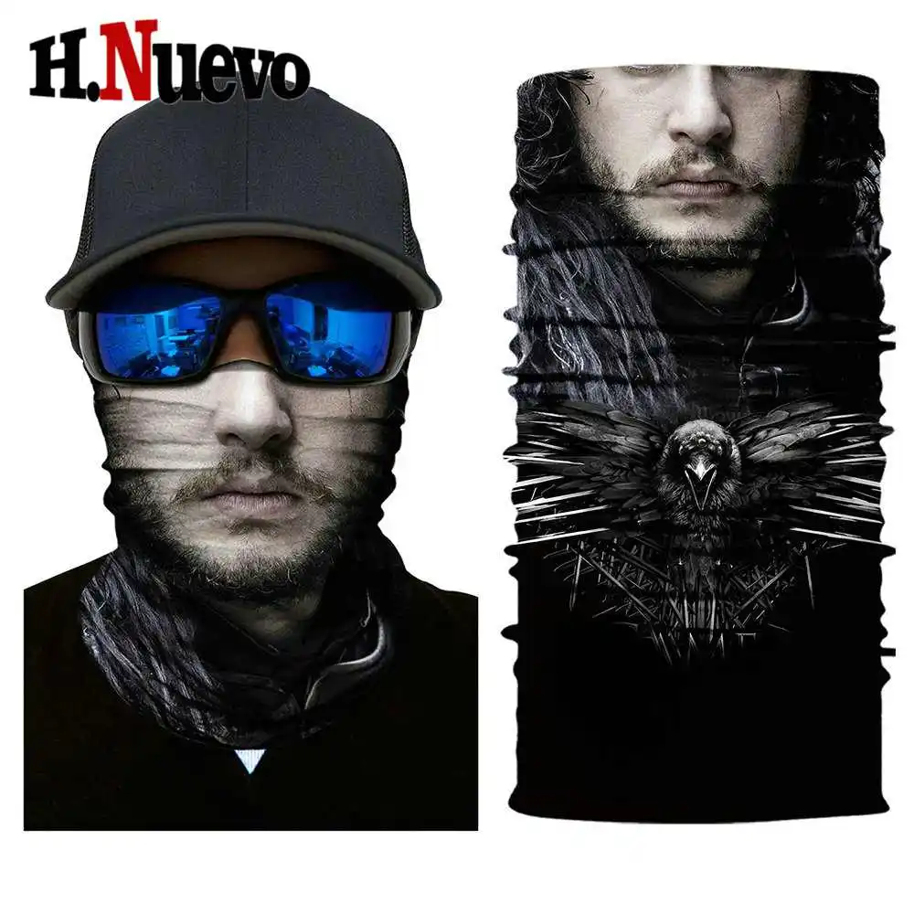 HR040495 Балаклава маска для лица Мотоцикл призрак тактическая Durag Лыжная велосипедная тушь мотоциклетный шарф маска череп маски бандана мотор - Цвет: HR040495