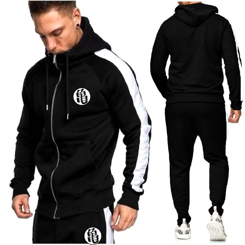 New Fall / Winter Fashion Hoodies+Pants Men's Sportswear Sets Casual Tracksuit Sweatshirts Sporting Suit Male Free Shipping