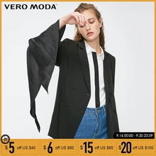 Vero Moda nuevo lazo puño negro traje abrigo lapel Collar vadim | 318308537(China)