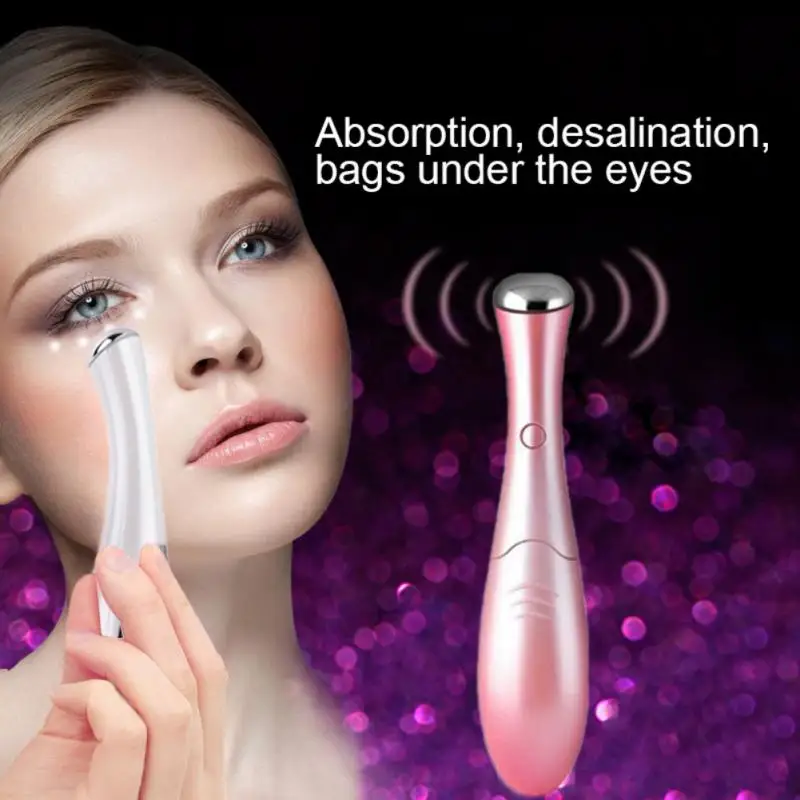 

Electric Vibration Eye Massager Wrinkle Removal Dark Circle Puffiness Removal Portable Skin Rejuvenation Beauty Tool Pen TSLM2