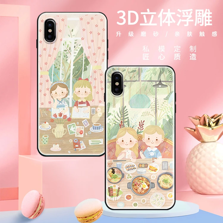 Милый розовый чехол для женщин и девочек для IPHONE 11 PRO MAX XS XR X, чехол для 6 6S 7 8 Plus
