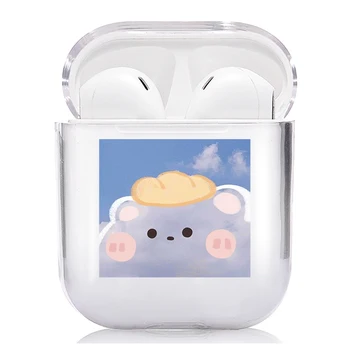 

Clear Case For Airpods Cute Transparent Case For AirPods 1/2 Case Soft Silicone Wireless Bluetooth Earphone Cover Air Pods
