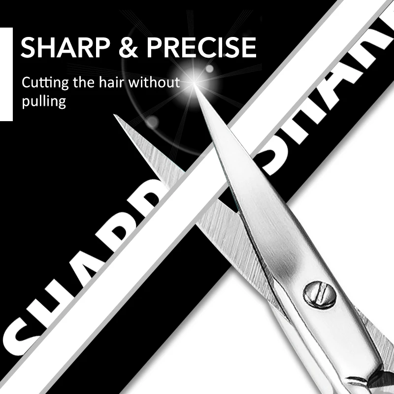 1Pcs Professional Nail Scissor Manicure for Nails Eyebrow Nose Eyelash Cuticle Scissors Curved Pedicure Makeup Tools 3