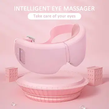 

Electric Eye Care Home Massage Heatinfrared Pink Foldable Vibration 180°Fold Health & Beauty Music Bluetooth Eye Protector