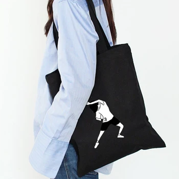 

Funly Girls Print Women Student Cotton Canvas Bag Art Tote Handbag Eco Shopping Bags Large Capacity Canvas Pouch Bolsos Mujer