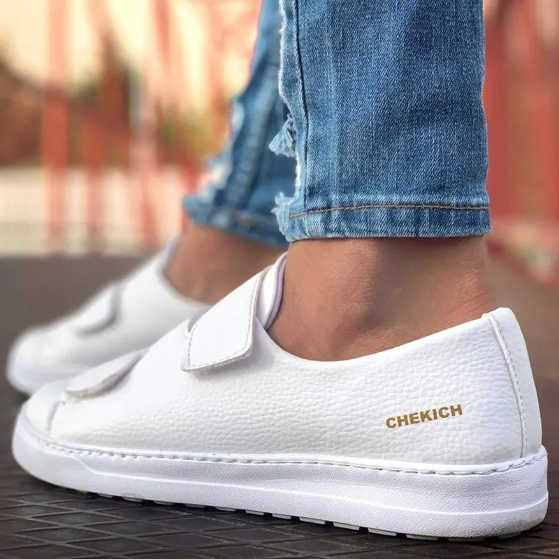 Chekich Men Casual Shoes for Men Sport High Sole Shoes Lace-up Men Sneakers Shoes Comfortable Flexible Fashion Style Leather Wedding Classic Shoes Breathable Walking Running Sneakers Tenis Zapatillas Hombre CH007