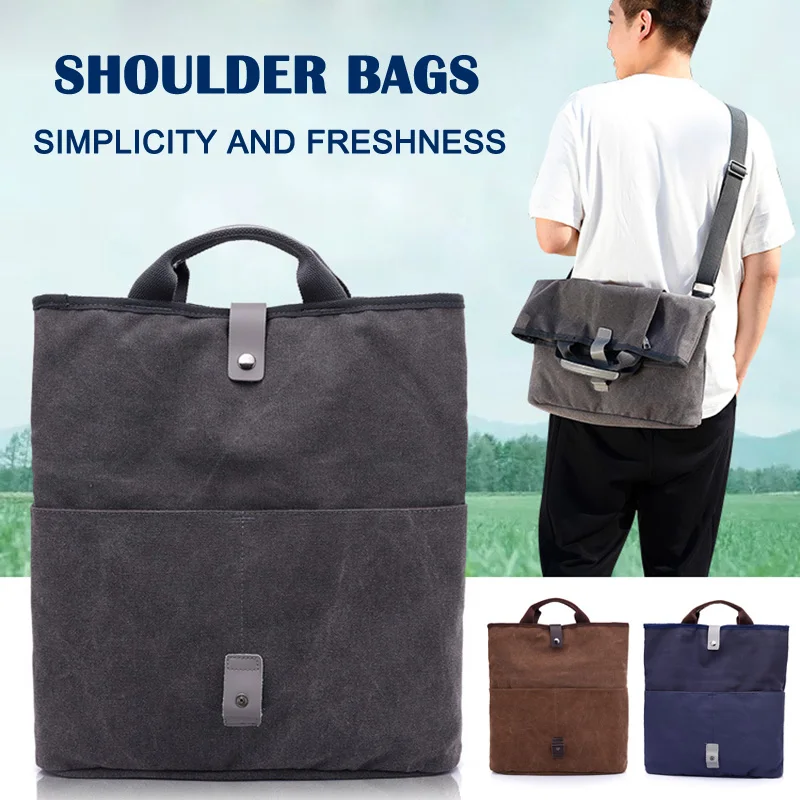 Новинка 2019 Мужская Холщовая Сумка через плечо сумка мессенджер для мобильного