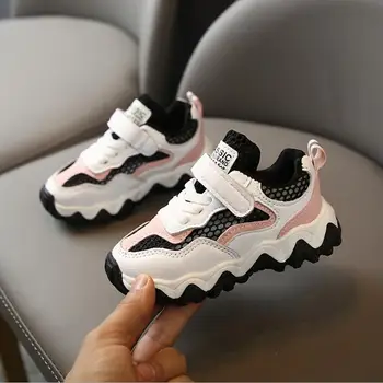 

Kids Sport Shoes Spring Summer Fashion Patched Color Mesh Casual Boys Sneakers Children Girls Student Running Shoes Sandals