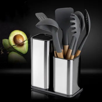 

6/8 inches Knife Stand Holder For Kitchen Knife Stainless Steel Cooking Knife Holder Stand Block High End Kitchen Accessories