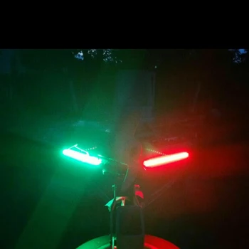 

2Pcs LED Light Car Bus Boat Side Marking Indicator Red+Green Replacement Parts