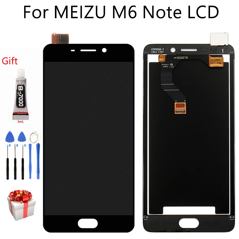 

5.5'' For MEIZU M6 Note M721H LCD Display Touch Screen AAA Quality Digitizer Assembly Replacement For MEILAN NOTE 6 LCD Display