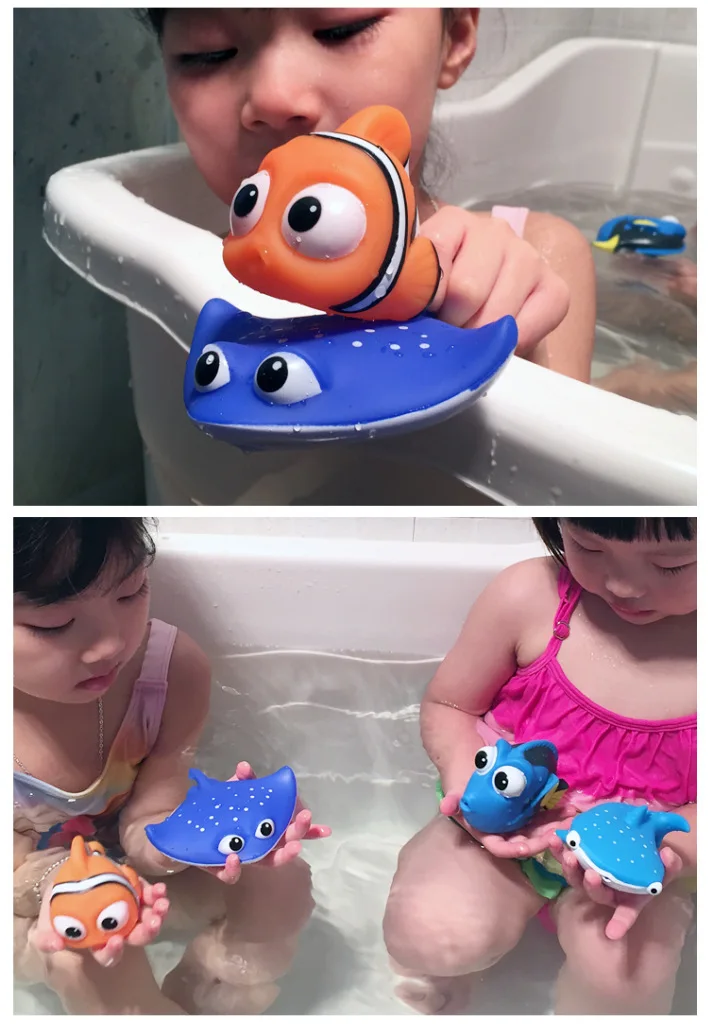 Newstyle Plus Grand Nemo Flotteur Eau De Pulverisation Pour Salle De Bain Jouets Bebe Bain Jouets Doux Salle De Bain Poisson Bain Figure Jouet Pour Enfants Aliexpress