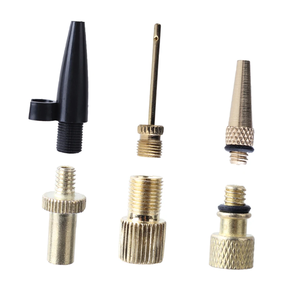 Bike Tires Pump Adapter, Schrader Presta Valve Adaptor, Caps, Tube for Air