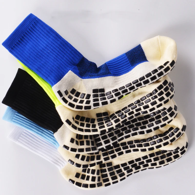 New Men Anti-Slip Football Socks High Quality Soft Breathable Thickened Sports Socks Running Cycling Hiking Women Soccer