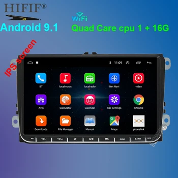 

9" Android 9.1 Car GPS Navigation for VW Volkswagen GOLF 5, Polo Passat b5, Jetta Tiguan Touran Skoda,7708,canbus,steering wheel