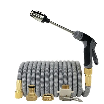 

Hot Sale High Pressure Water Gun Hose Telescopic Garden Hose Magic Rubber Water Gun EU Water Hose Garden Irrigation Supply
