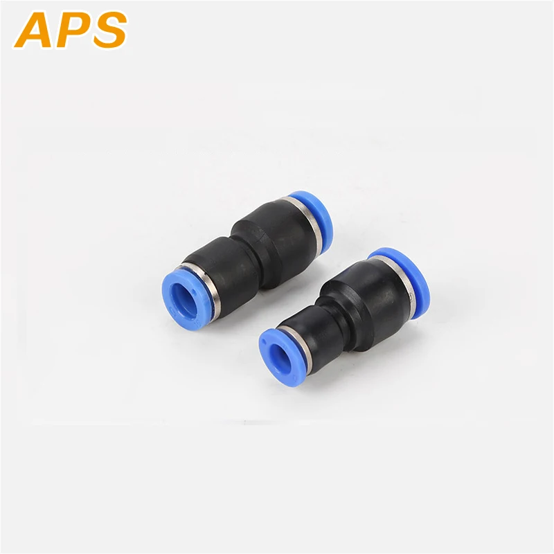 Air Pneumatic 10mm 8mm 6mm 12mm 4mm 16mm OD Hose Tube One Touch Push Into Straight Gas Fittings Plastic Quick Connectors Fitting