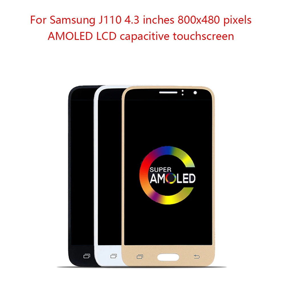 Оригинальный супер AMOLED 4 3 &quotLCD для SAMSUNG GALAXY J1 Ace LCD дисплей J110 J110H J110F сенсорный