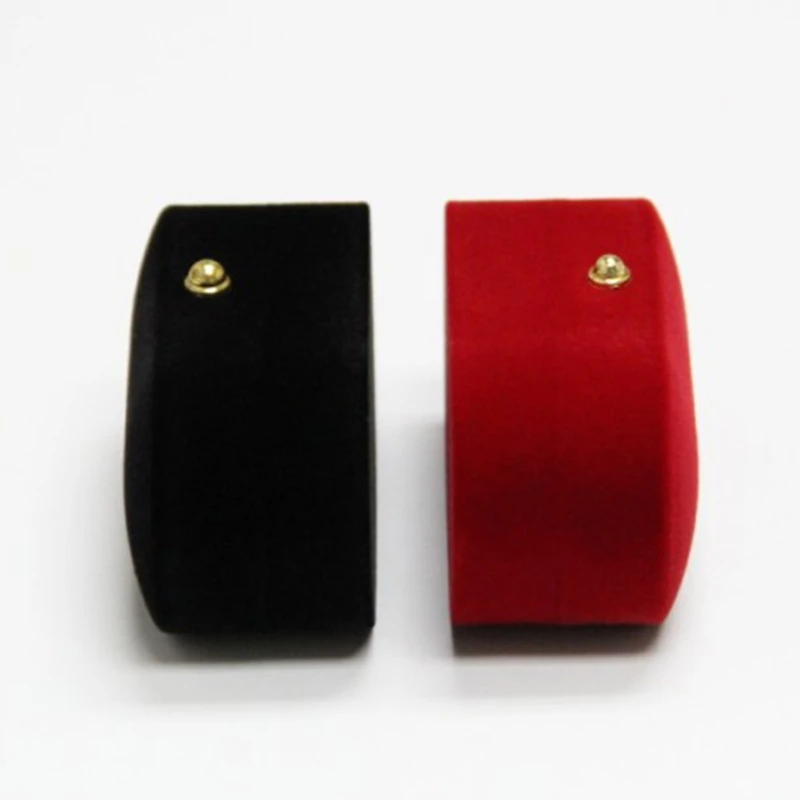 1 Pc Portable Double Rings Box Display Jewelry Gift Holder Wedding Engagement Ring Case Organizer for Women