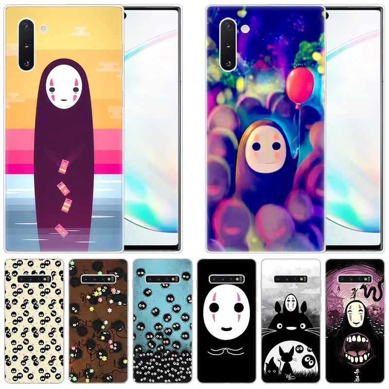 

Anime Spirited Away No Face Silicone Case for Samsung Galaxy Note 10 Pro 9 8 5 M30S M40 S10E S10 5G S9 S8 Plus S7 S6 Edge Cover