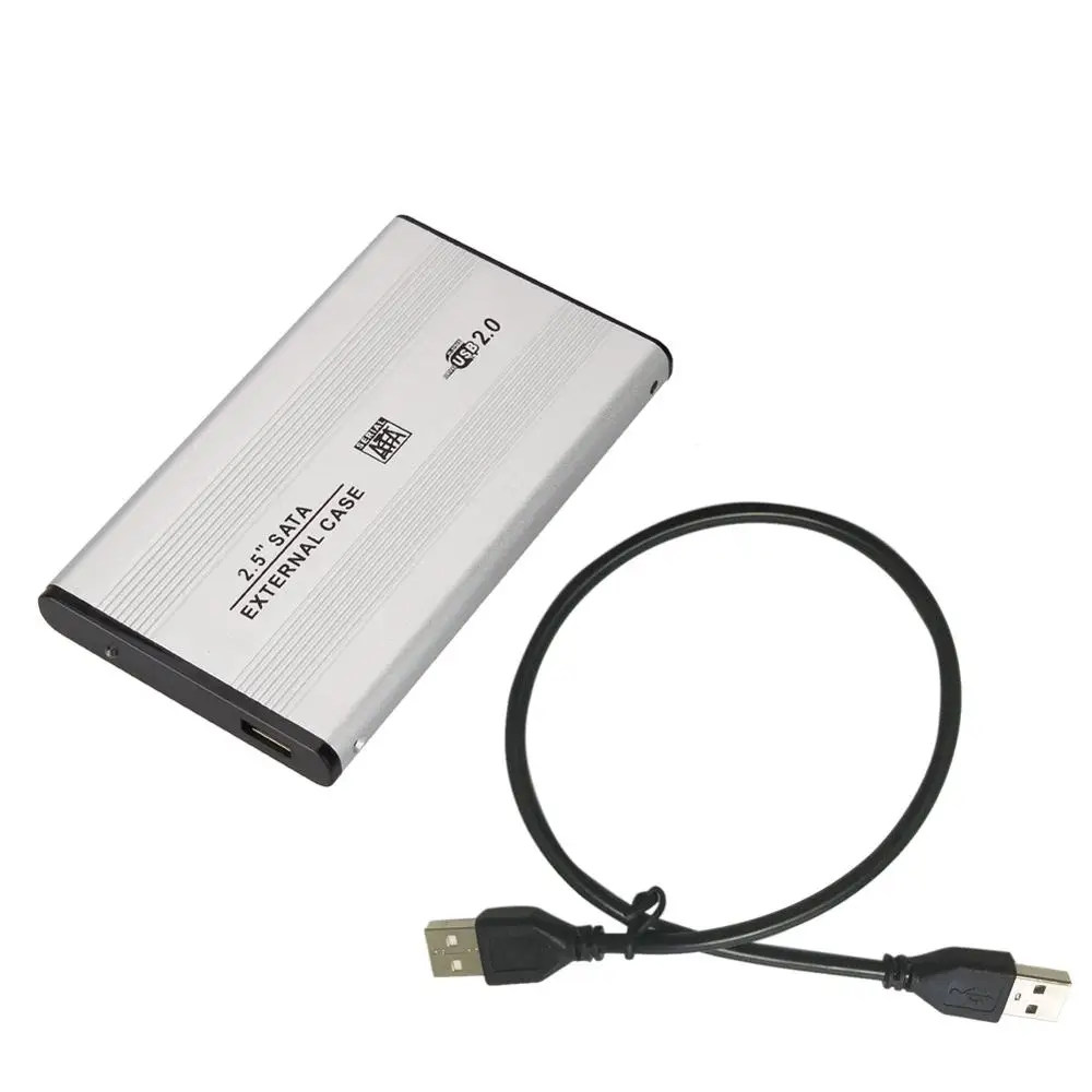 Внешний корпус для жесткого диска 2 5 дюйма USB 0 480 Мбит/с поддержка 3 ТБ алюминиевый