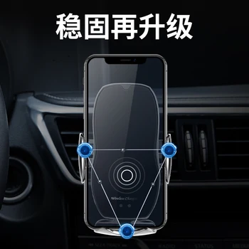 

car phone holder 10w qi wireless charger for iPhone X Samsung S10 S9 S8 phone holder car phone power charger in air vent