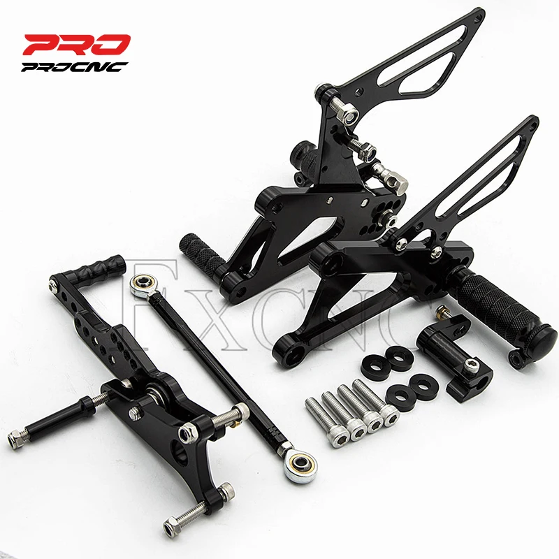 

For TRIUMPH DAYTONA 675 2006-2012 Aluminum Motorcycle Rearset Footrest Footpeg Adjustable Rear Set Footrest Foot Peg New